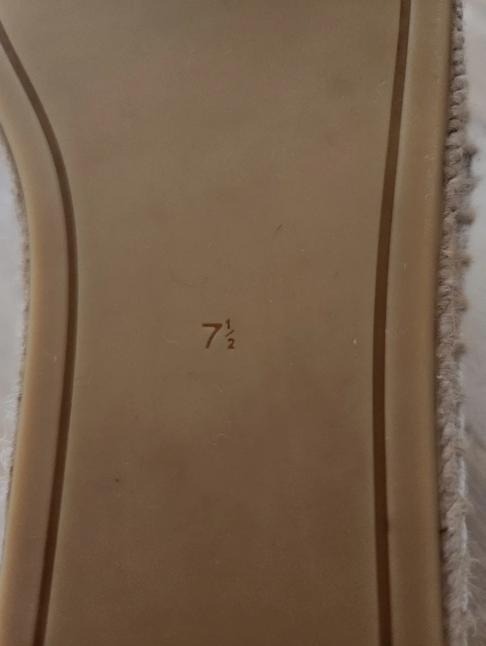 Tory Burch Everly Espadrilles Size 7.5 Ivory Canvas Logo Slip-On Flats Shoes